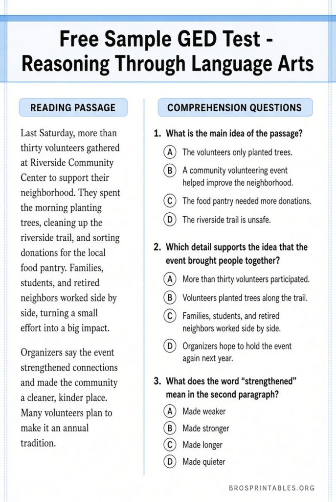 Free Sample Ged Test Printable (3)