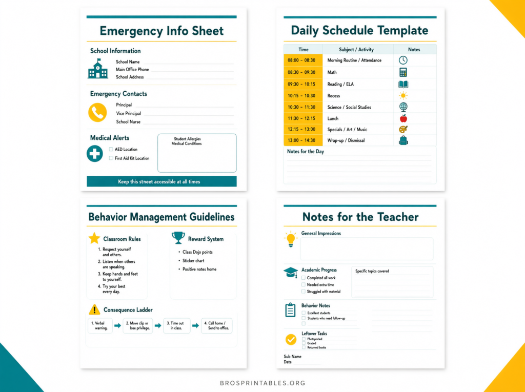 Free Substitute Teacher Binder Printables (4)