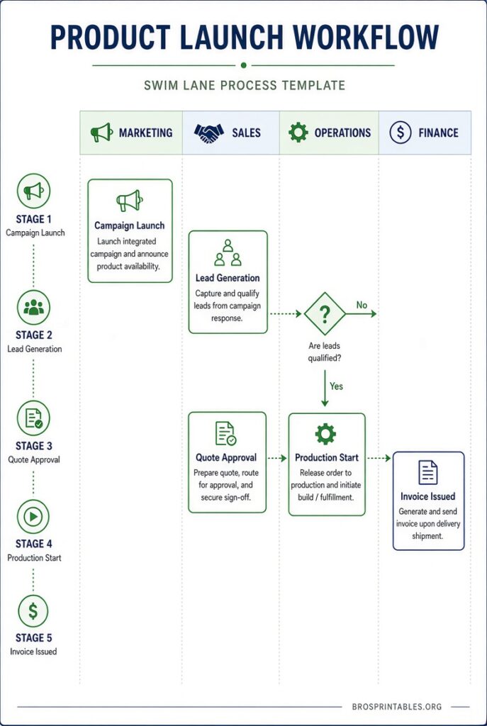 Free Swim Lane Diagram Template Visio (4)