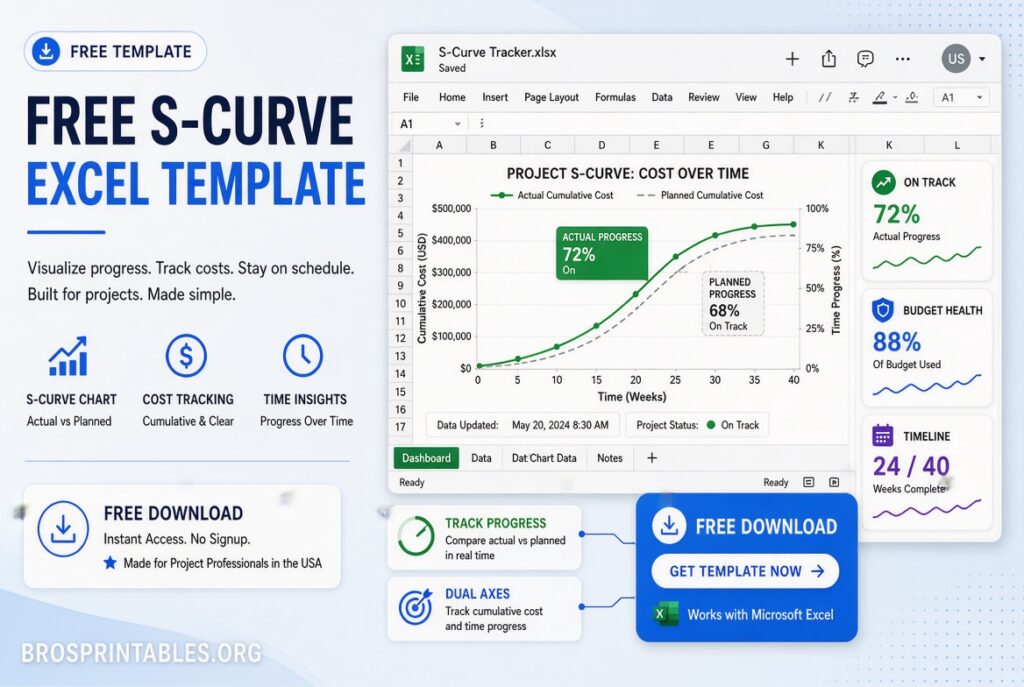 S Curve Excel Template Free Download (4)